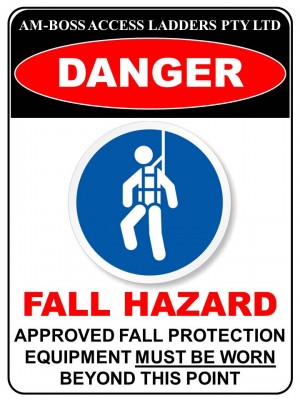 AM-BOSS Fall Hazard Signage